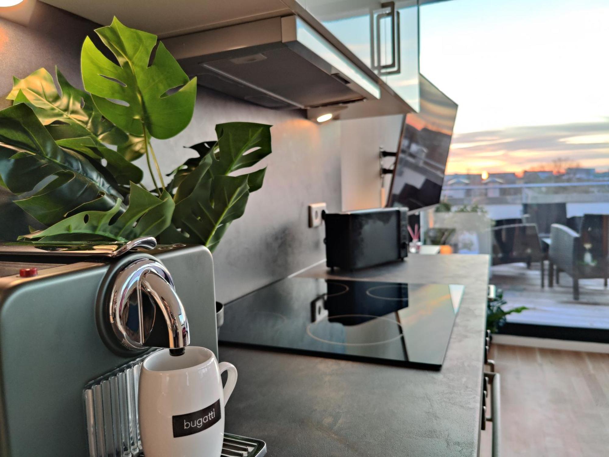 Maisonette-Penthouse Inklusive Whirlpool Ueber Den Daechern Von Magdeburg Exteriör bild